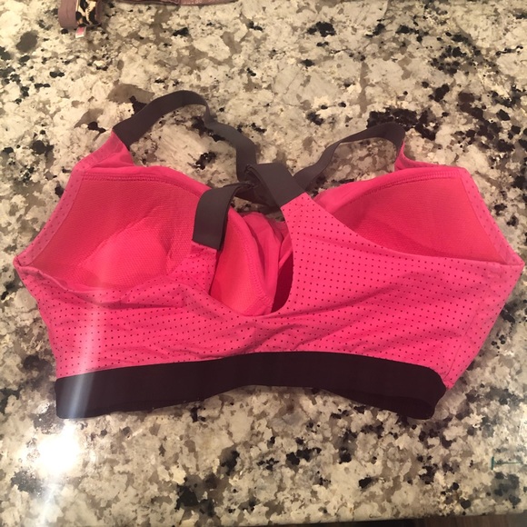 VSX Hot Pink Perforated Popover Sport Bra - Picture 3 of 7